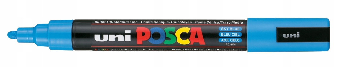 

Marker z farbą plakatową Posca PC-5M błękitny