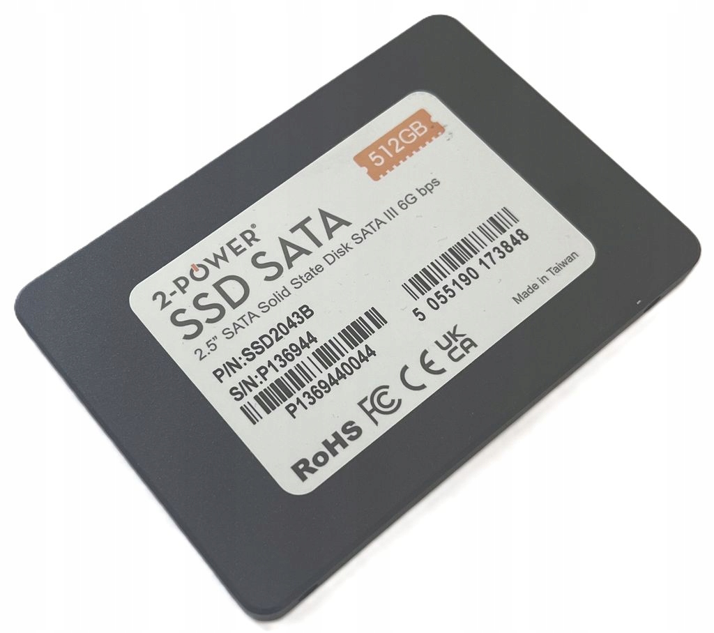 Nový Disk 2-POWER 512GB Ssd Sata 6G 2,5 Tlc SSD2043B