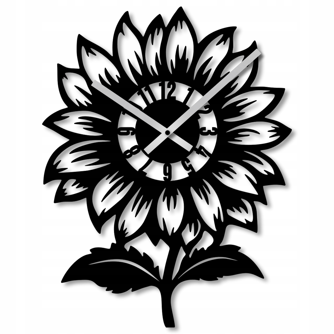 Nástěnné Hodiny 50 cm Nástěnné Hodiny Velké Ažurové Hodiny Slunečnicové Hodiny