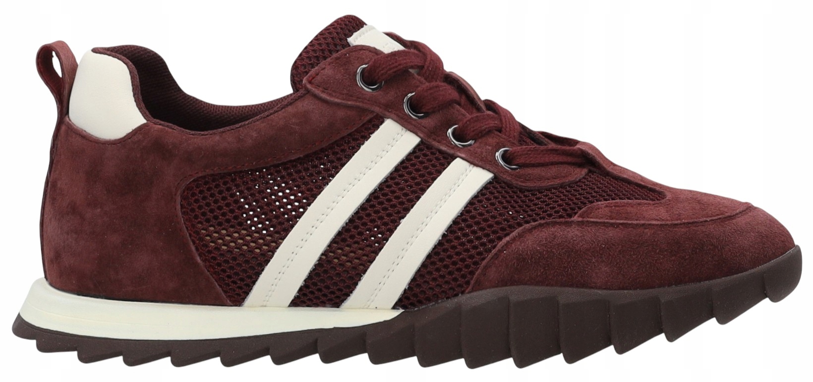 Perforované Dámské Sportovní Boty Vínové Síťované, Módní, Stylové Venezia 38