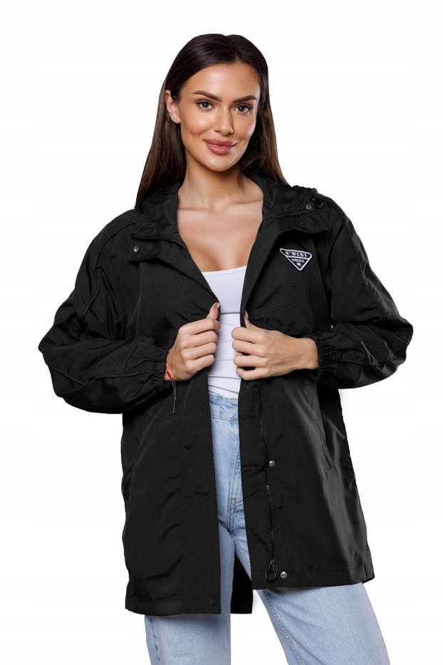 Bunda S Kapucí B8119 Černá M (38)