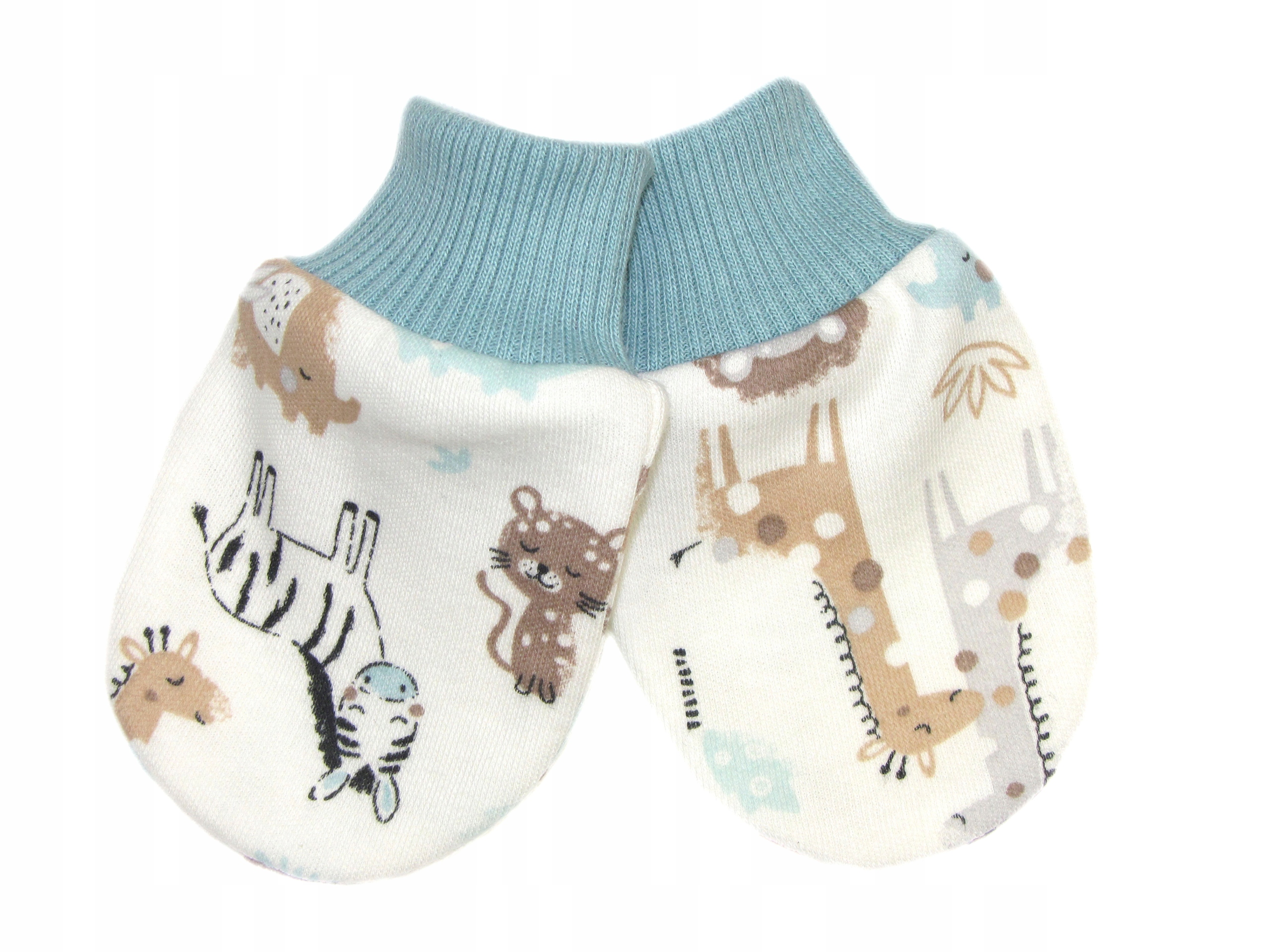 ŁAPKI NIEDRAPKI RĘKAWICZKI NIEMOWLĘCE BAWEŁNA /59i Marka kaia-baby