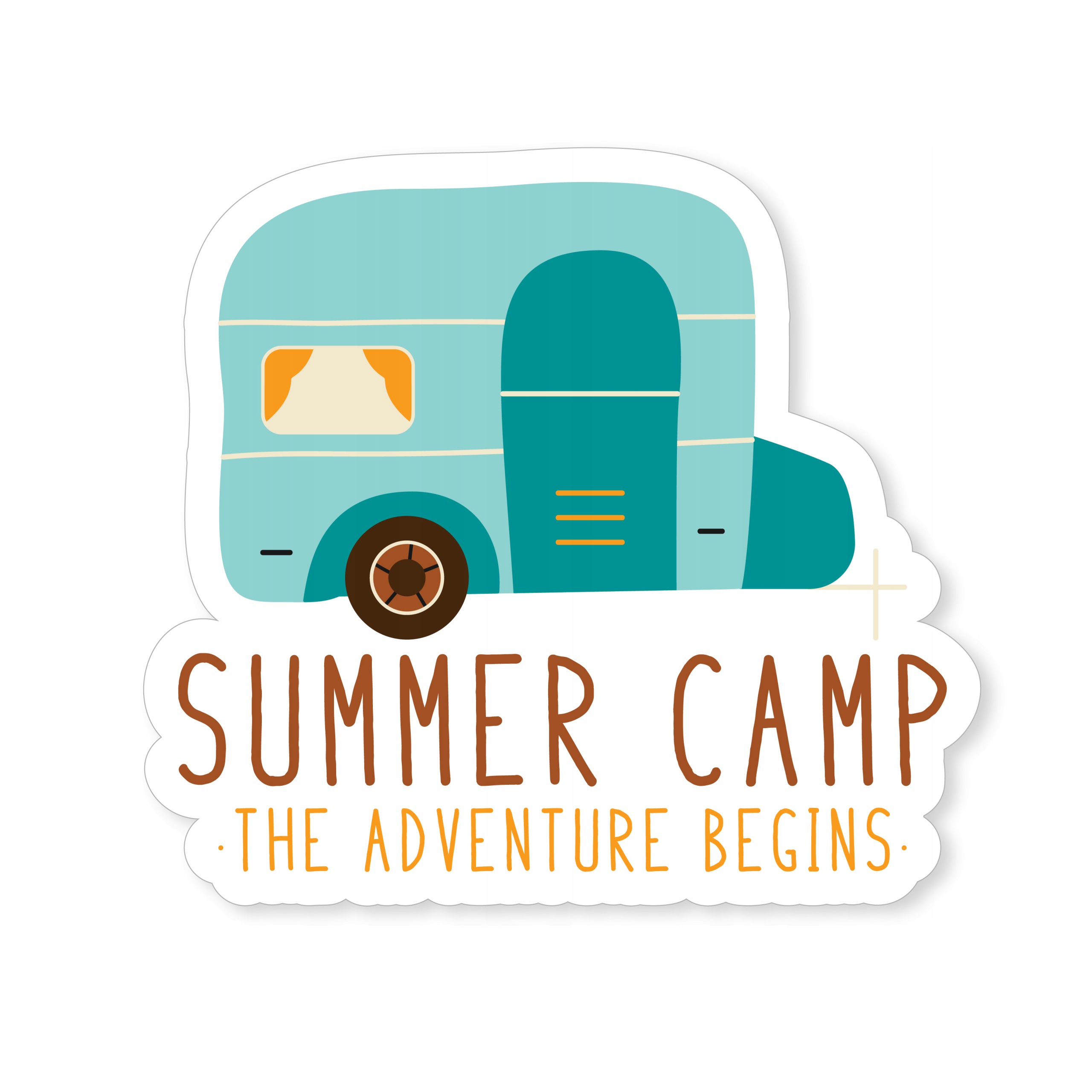 

Naklejka Summer Camp Kemping Camping 9x10 cm