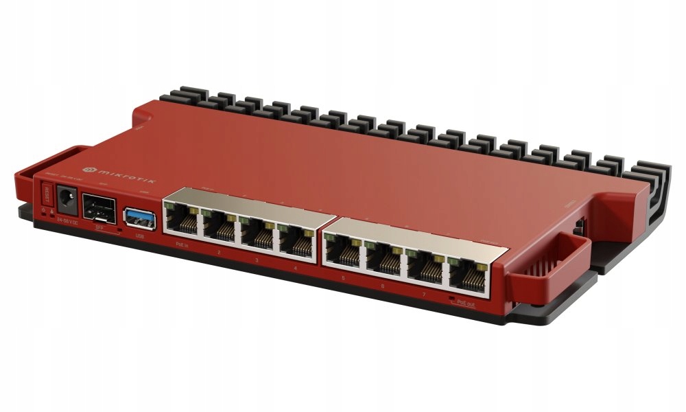 MikroTik L009UiGS-RM, Arm Cpu, 512MB Ram, 8x Glan, PoE in/out, Sfp, Usb 3.0