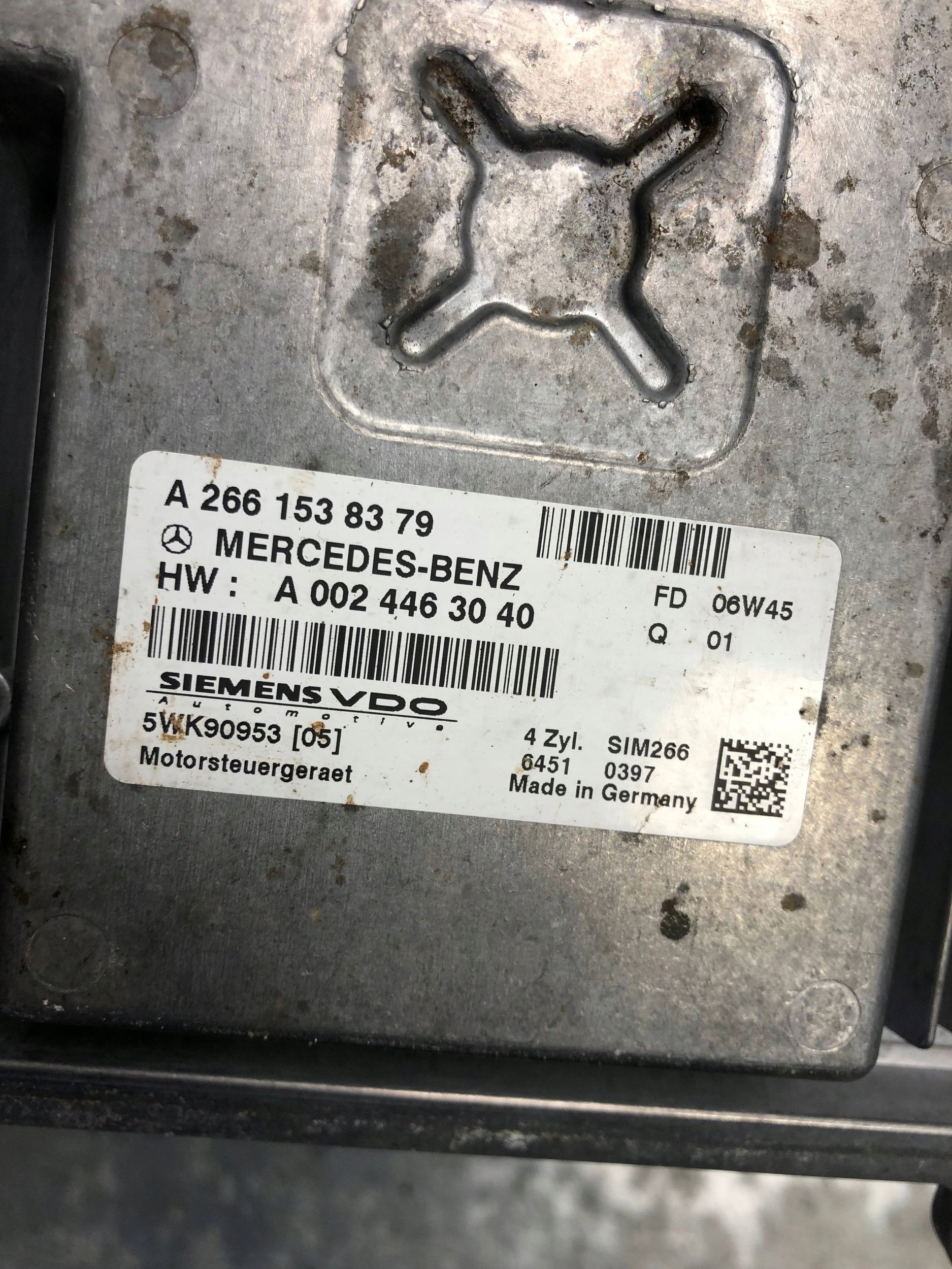 computer Motore MERCEDES W169 A2661538379