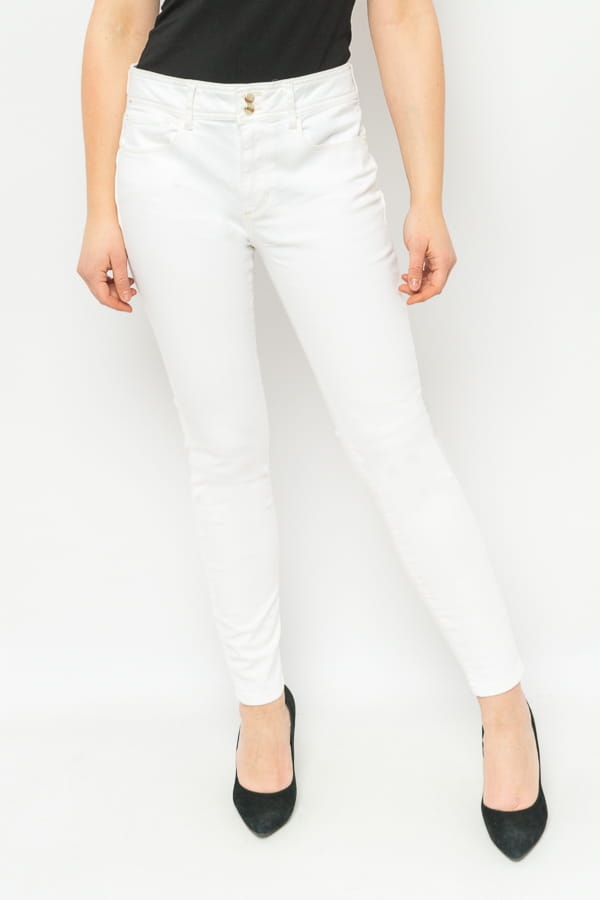 Dámské Džíny Guess W3GA35 D4DN1 Bílé Pants: 26/29