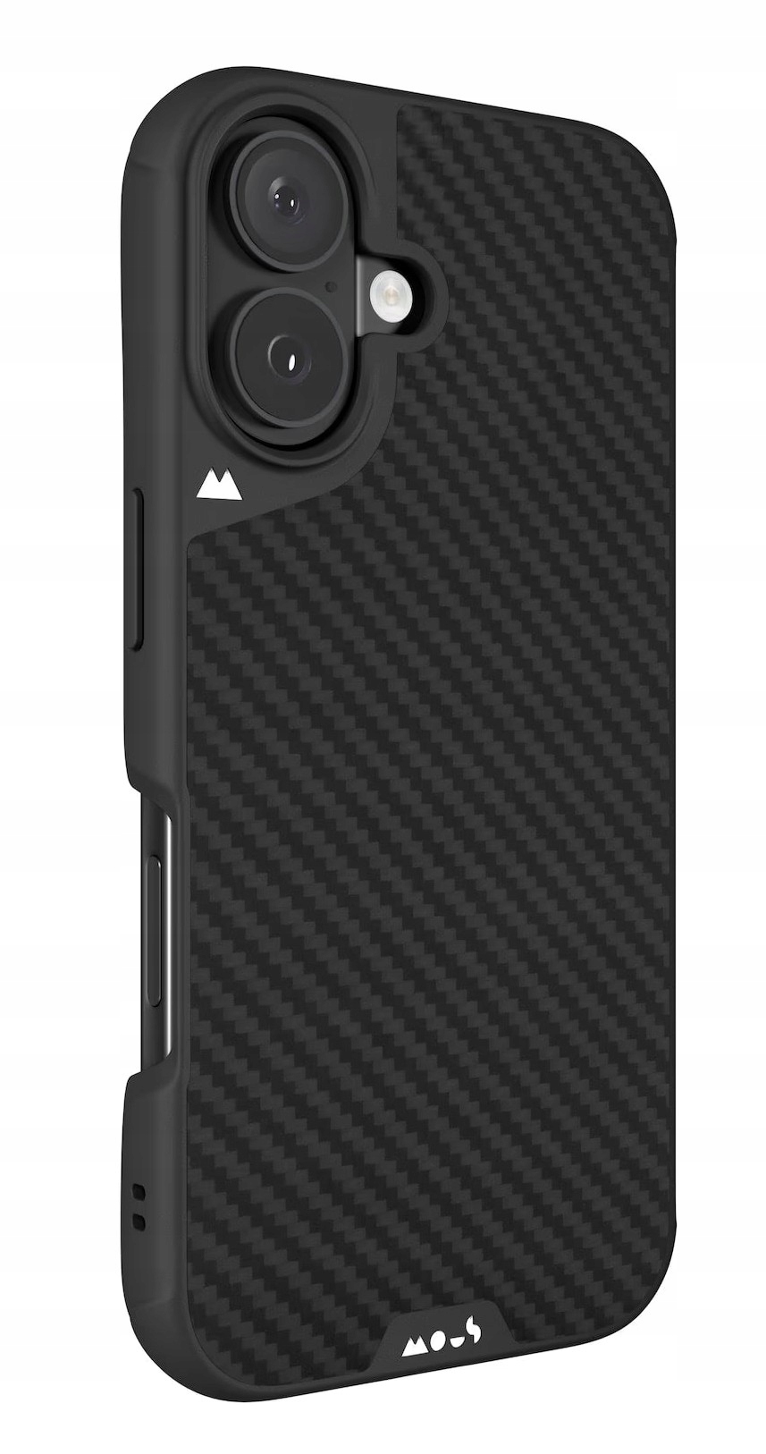 Pouzdro Mous Limitless 6.0 pro iPhone 16, AiroShock, Zadní Kryt zadní strana z karbonu