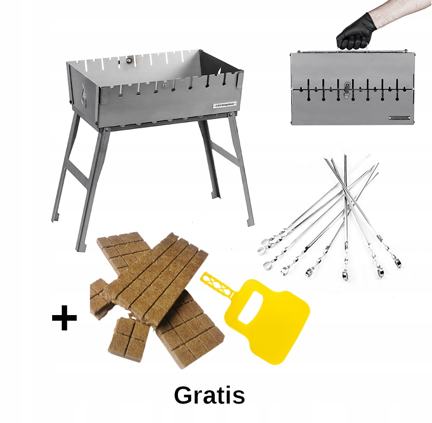Sada Mangal Grill Kufr na 8 špízů 8 špízů Bonus