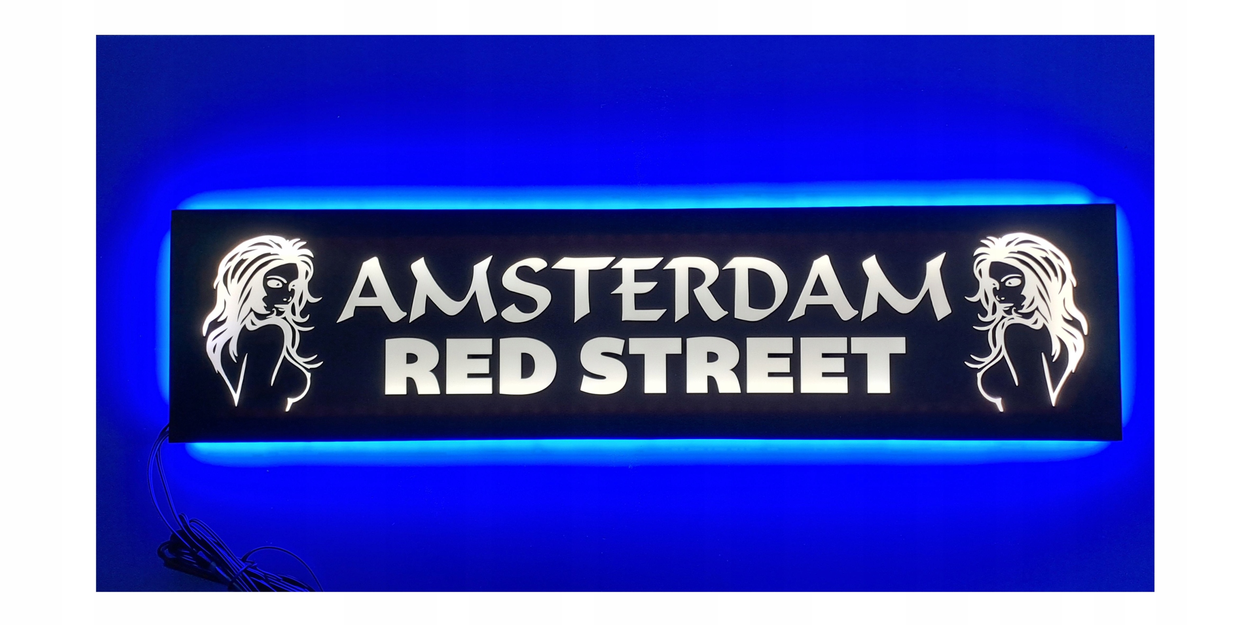 Led tabuľa Amsterdam Red Street nad posteľ s podsvietením kabíny Tir Lkw
