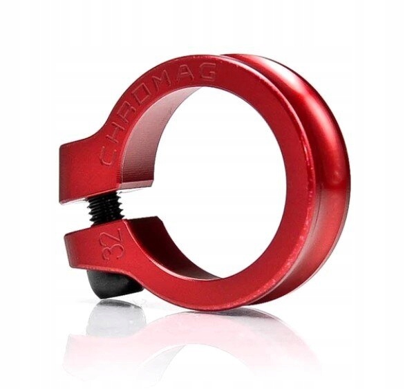 Objímka (svorka) sedlovky Chromag Nqr 35 mm červená