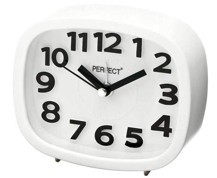 Zegar prostokątny 12 cm tarcza analogowa + Bateria