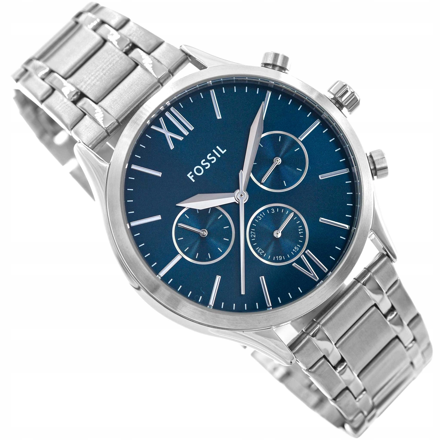 Pánské Hodinky Fossil BQ2808 Fenmore Silver, Originální Elegantní Stopky