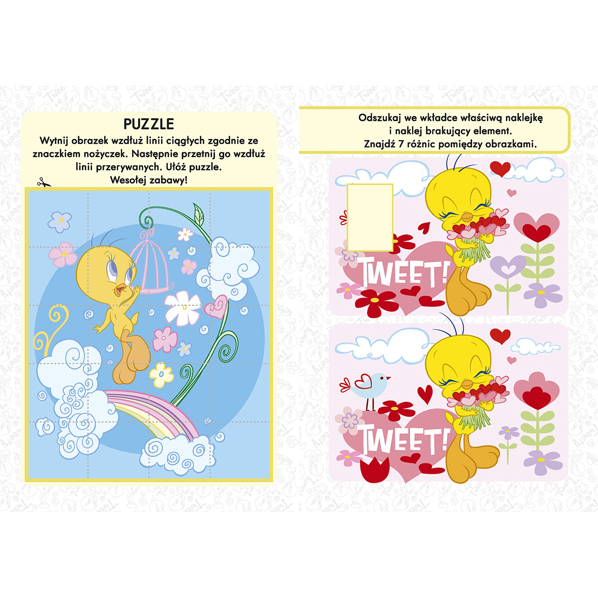 KOLOROWANKA NAKLEJKI ZESTAW 5 KSIĄŻEK FERMENT XXL SCOOBY-DOO TREFLIK TWEETY Autor FERMENT