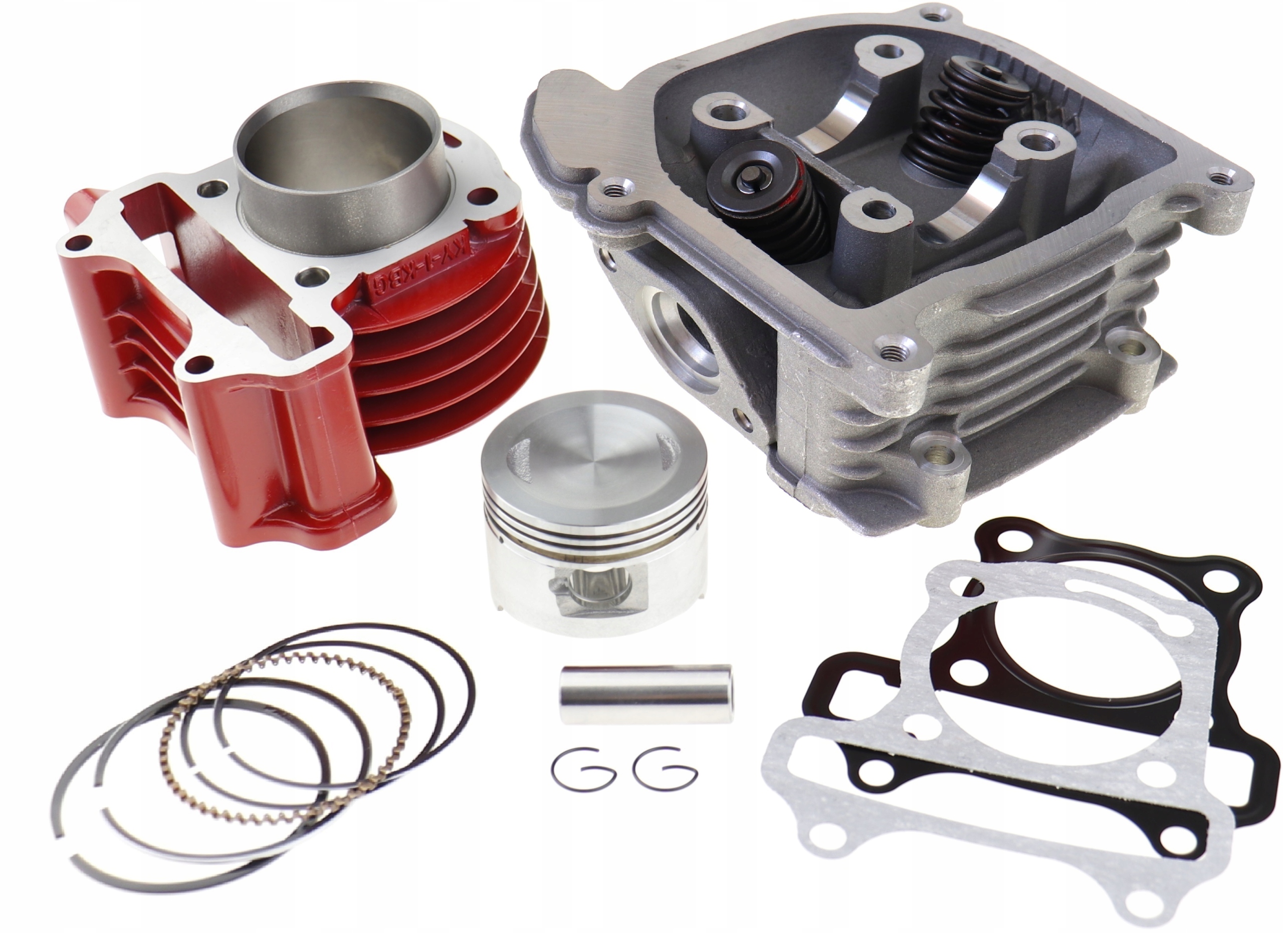 

Cylinder Głowica Skuter 4T 80 ccm 47 mm tłok poler