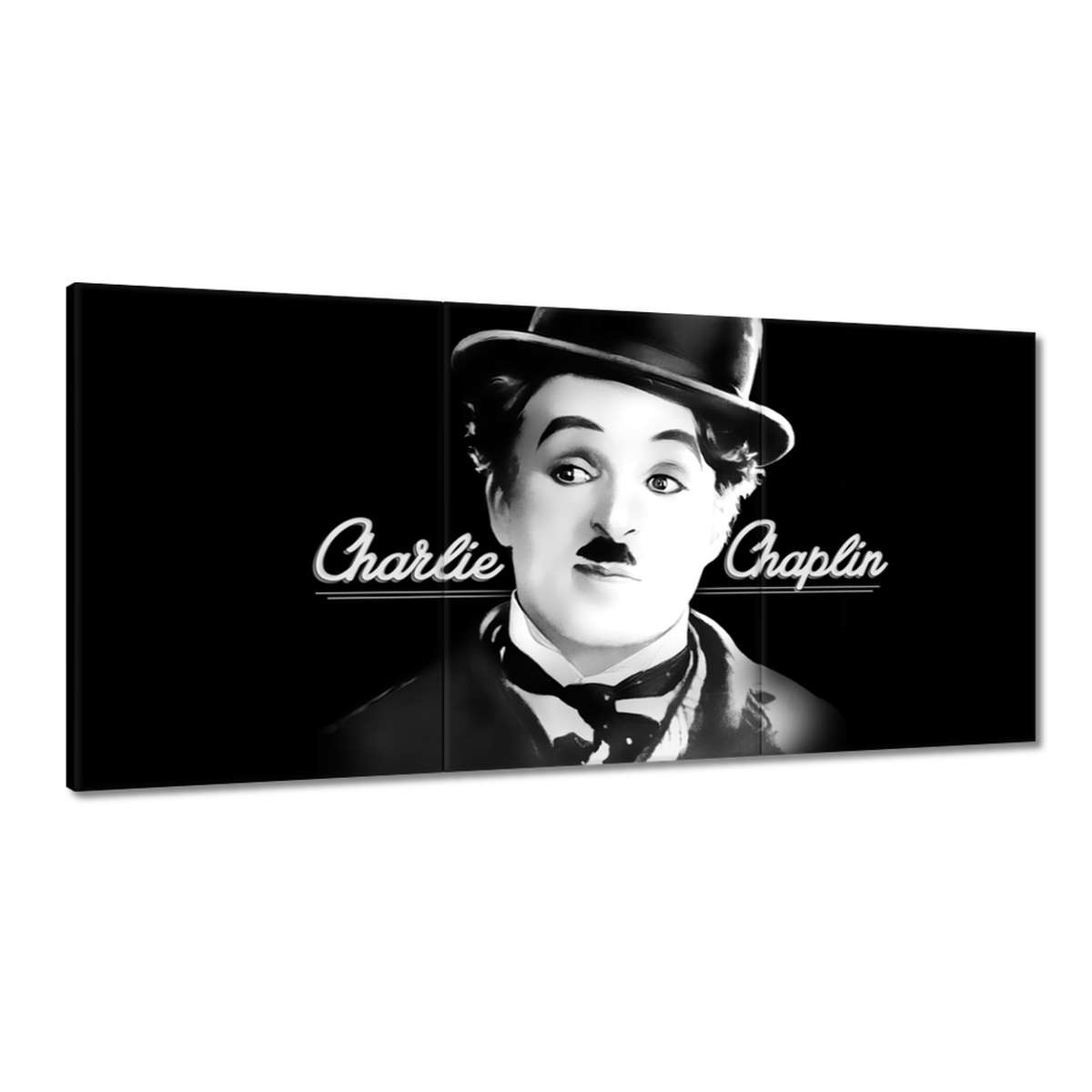 Obrazy 180x90 Charlie Chaplin Klobúk