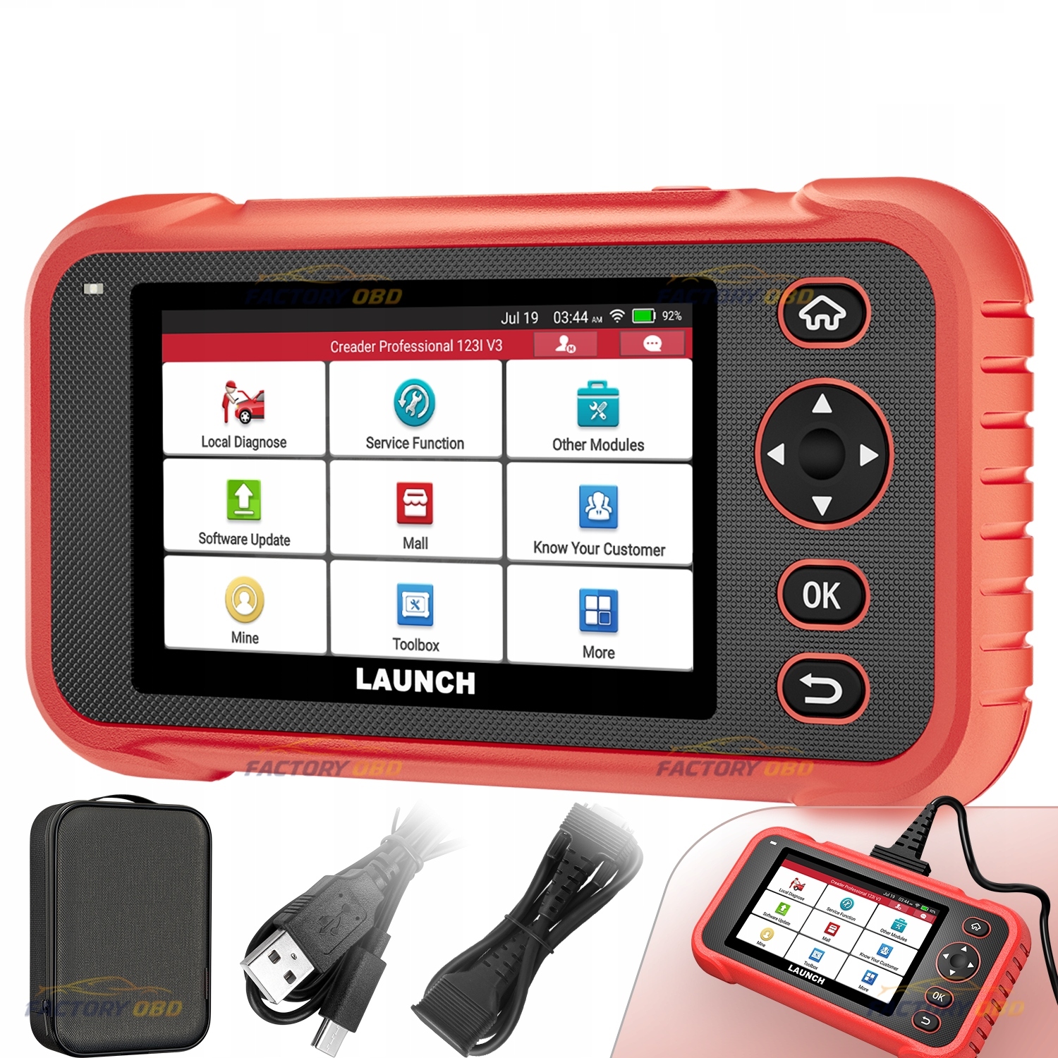 Launch Crp 123X nový V2.0 Diagnostický tester 2025 Prodejce Česká republika