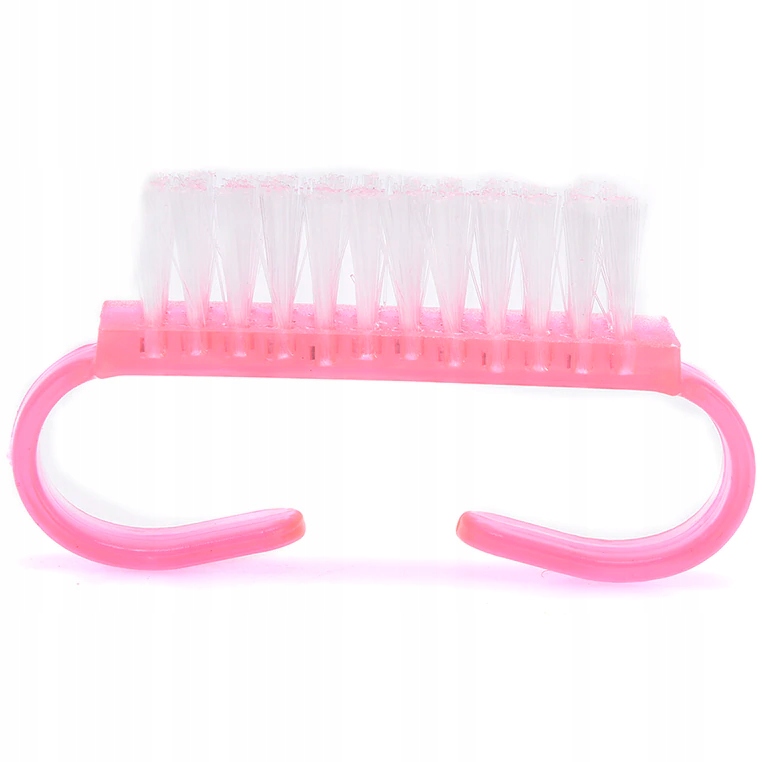 10x Szczoteczka do paznokci manicure mała do pyłu i czyszczenia pyłu zestaw Kolor różowy