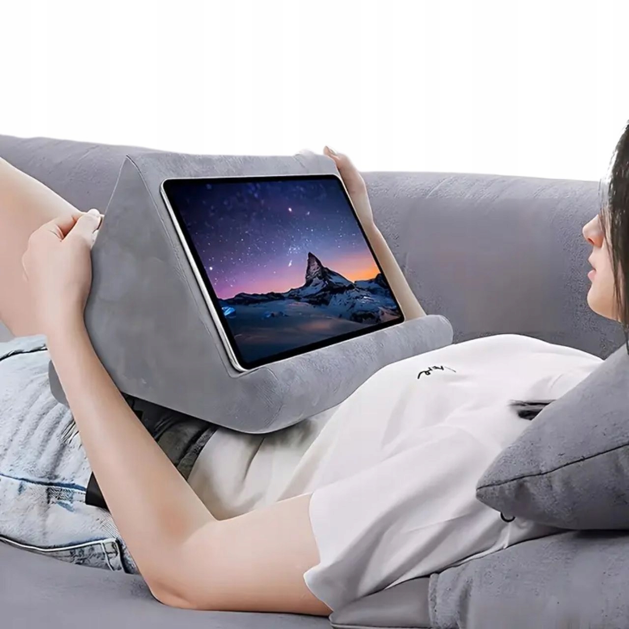 2ks Podpěrka pod Tablet Noční stůl na knihu Stolek Polštář Stojan na čtení