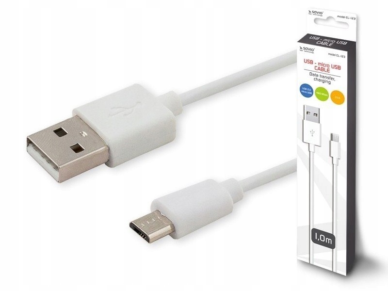 Savio Kabel Usb micro Usb, 2.1A, 1m, CL-123
