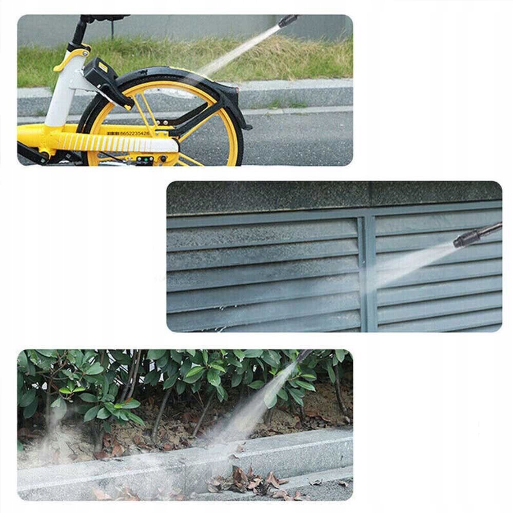 PRZENOŚNA MYJKA WYSOKOCIŚNIENIOWA PISTOLET NA WODĘ DO MYCIA SAMOCHODÓW Maksymalna moc 200 W