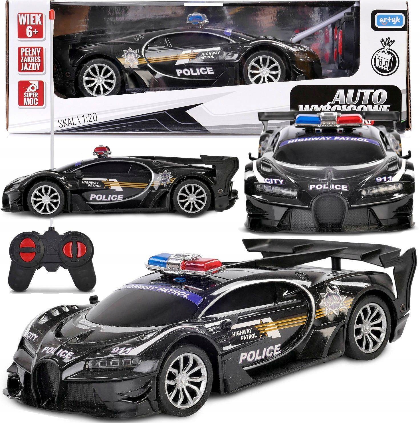 

Duże Auto Sterowane Policyjne Policja Alumulator