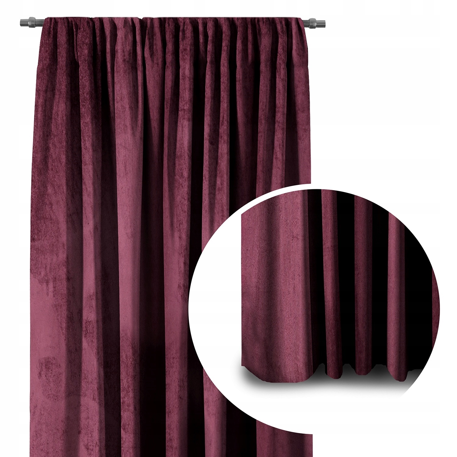 

Zasłony zaciemniające taśma 140x245 Velvet Kolor
