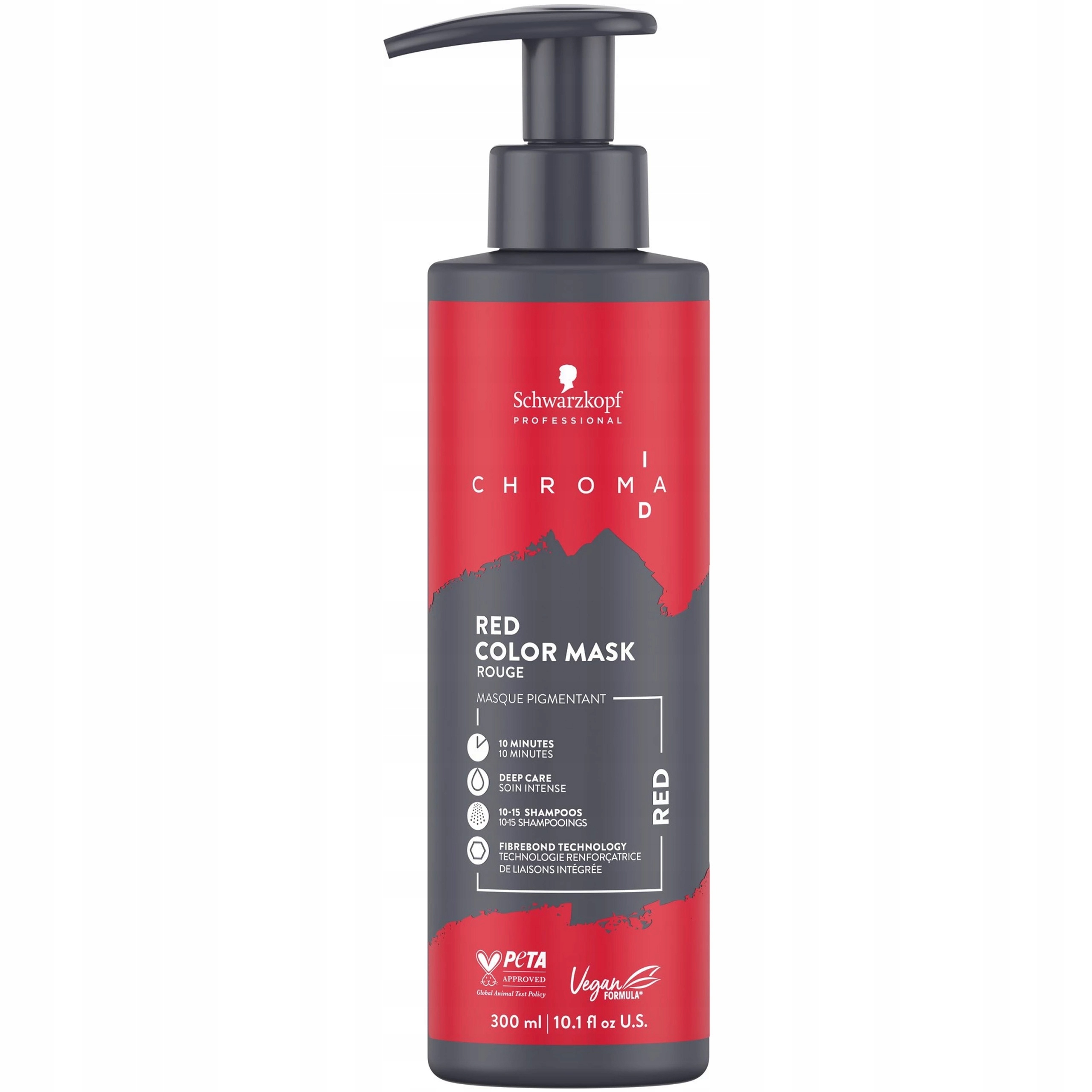 Schwarzkopf Chroma ID Maska Bonding Red 300ml, červená maska na vlasy