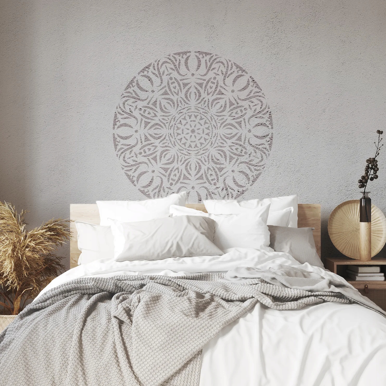 Mandala Rango - szablon malarski / do tynków 140 x 140 cm Długość 60 cm