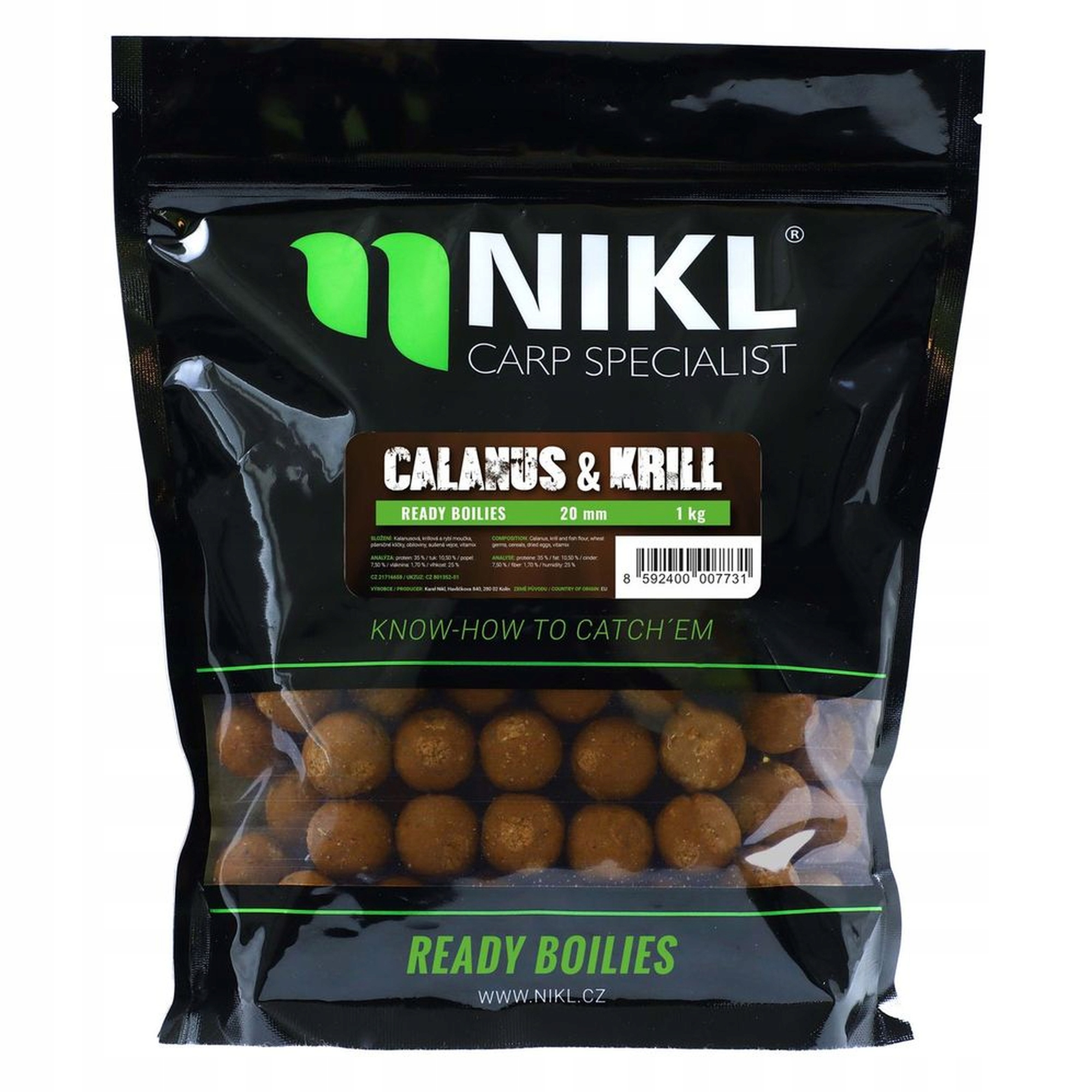 Kulki karpiowe Proteinowe Ready Boilie Calanus Krill 20mm 3kg