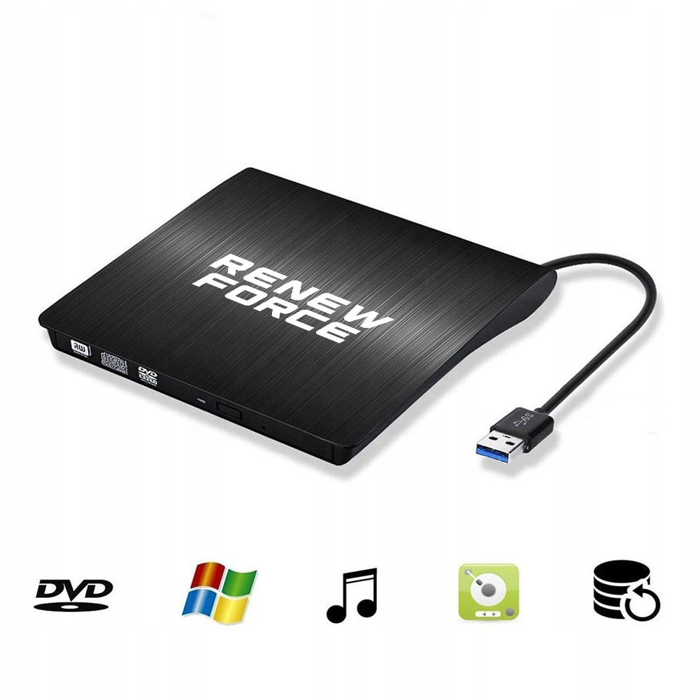 Napęd CD-R/DVD-ROM/RW zewnętrzny nagrywarka odtwarzacz przenośny USB 3.0 Model USB NAGRYWANIE PŁYT DVD CD-R