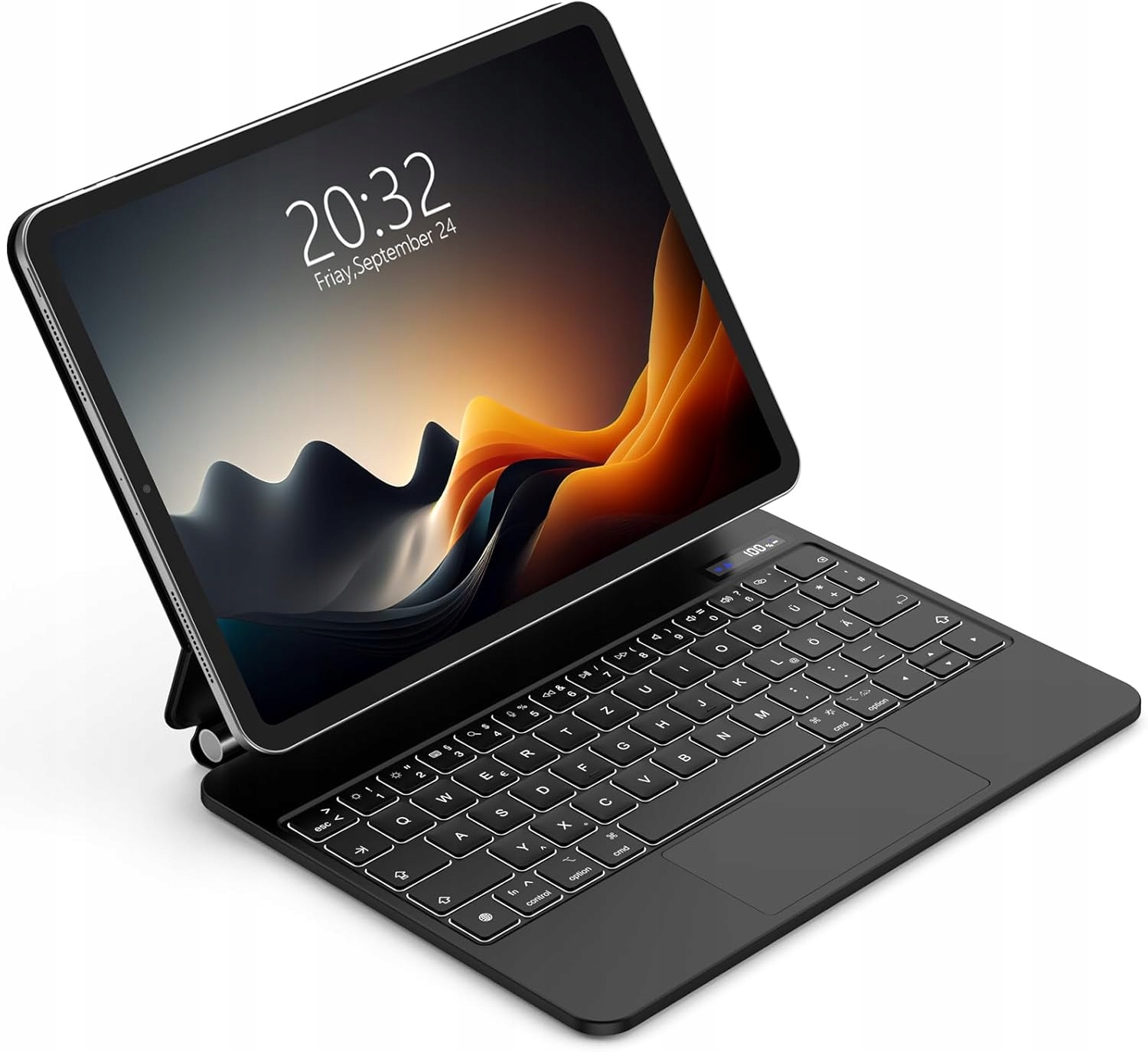 Puzdro s klávesnicou Goojodoq A1895 Pro pre iPad Pro 11/iPad Air 5/4, čierne