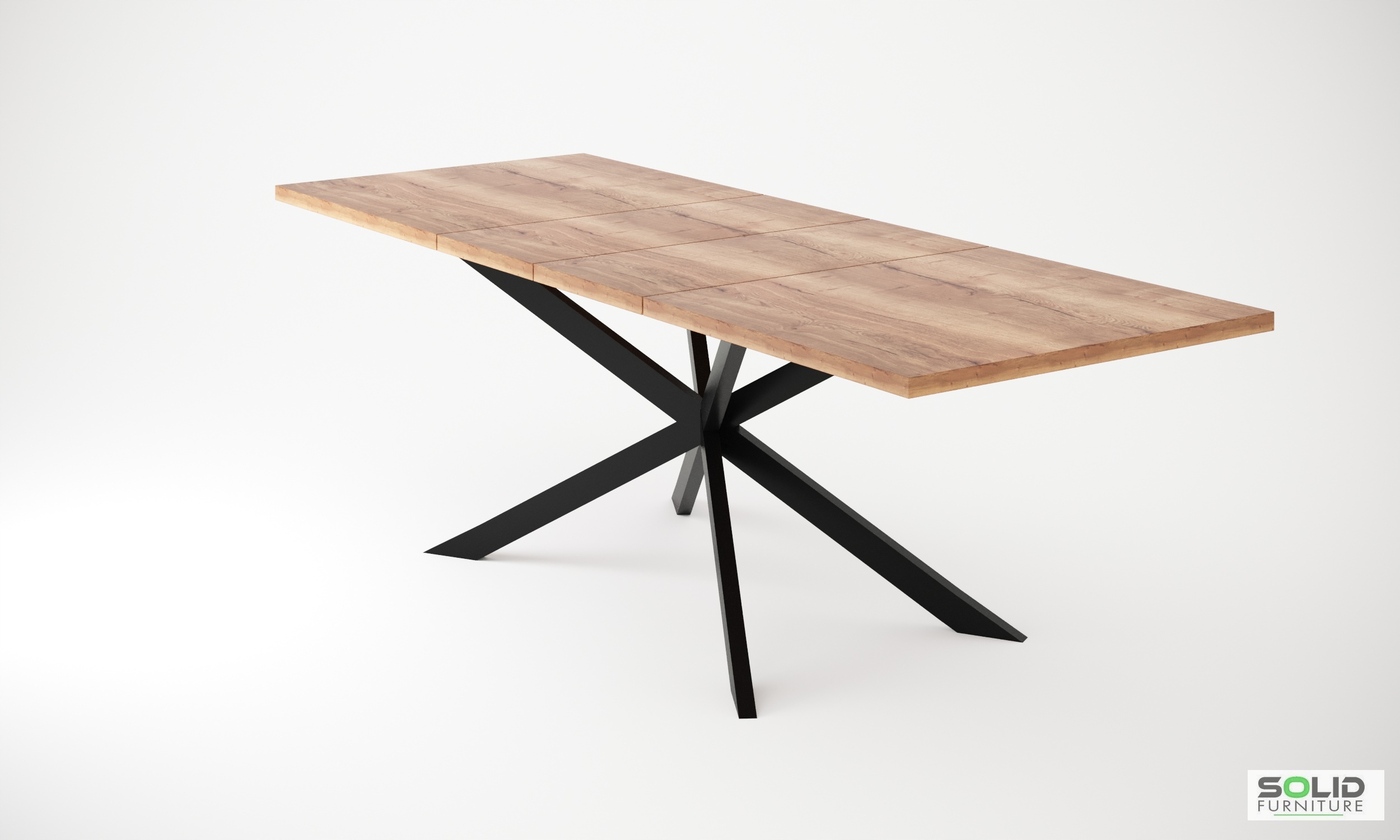 Stół loftowy noga pająk 180X90/260 Egger Halifax Materiał blatu płyta laminowana