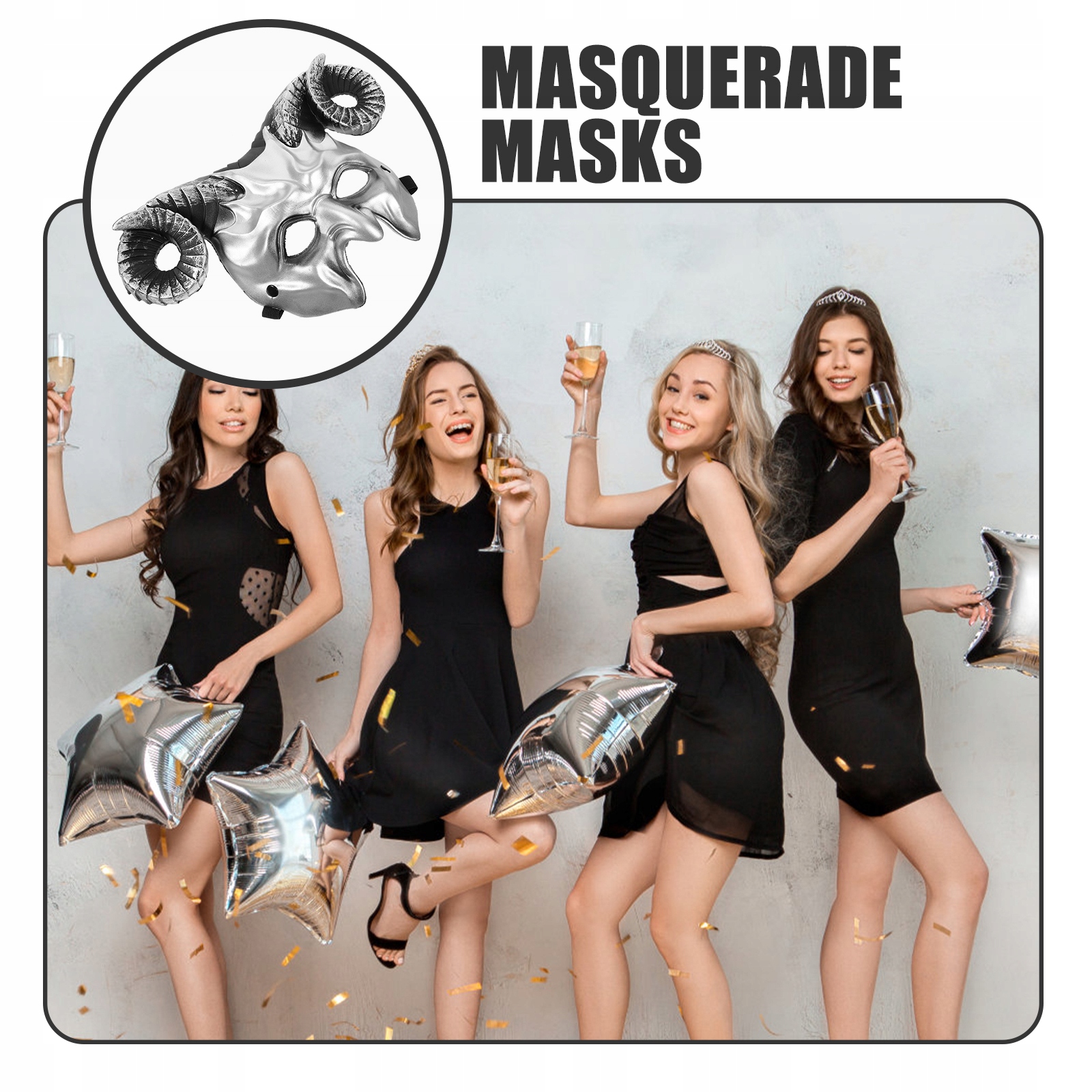 HALLOWEENOWA MASKA ROGOWA MASKA Kod producenta 18069878