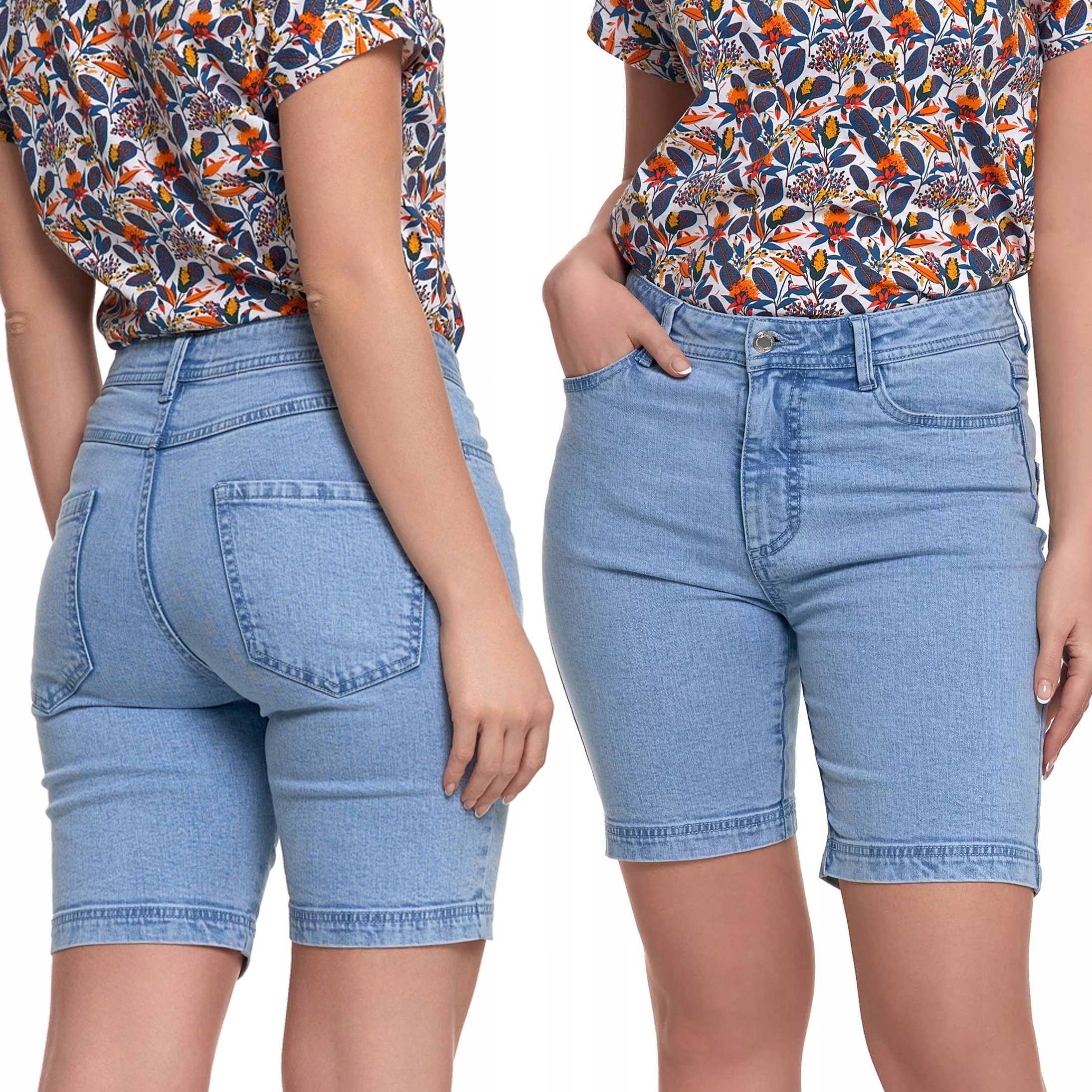 Szorty Damskie Moraj Krótkie Jeansowe Spodenki Casualowe Letnie M