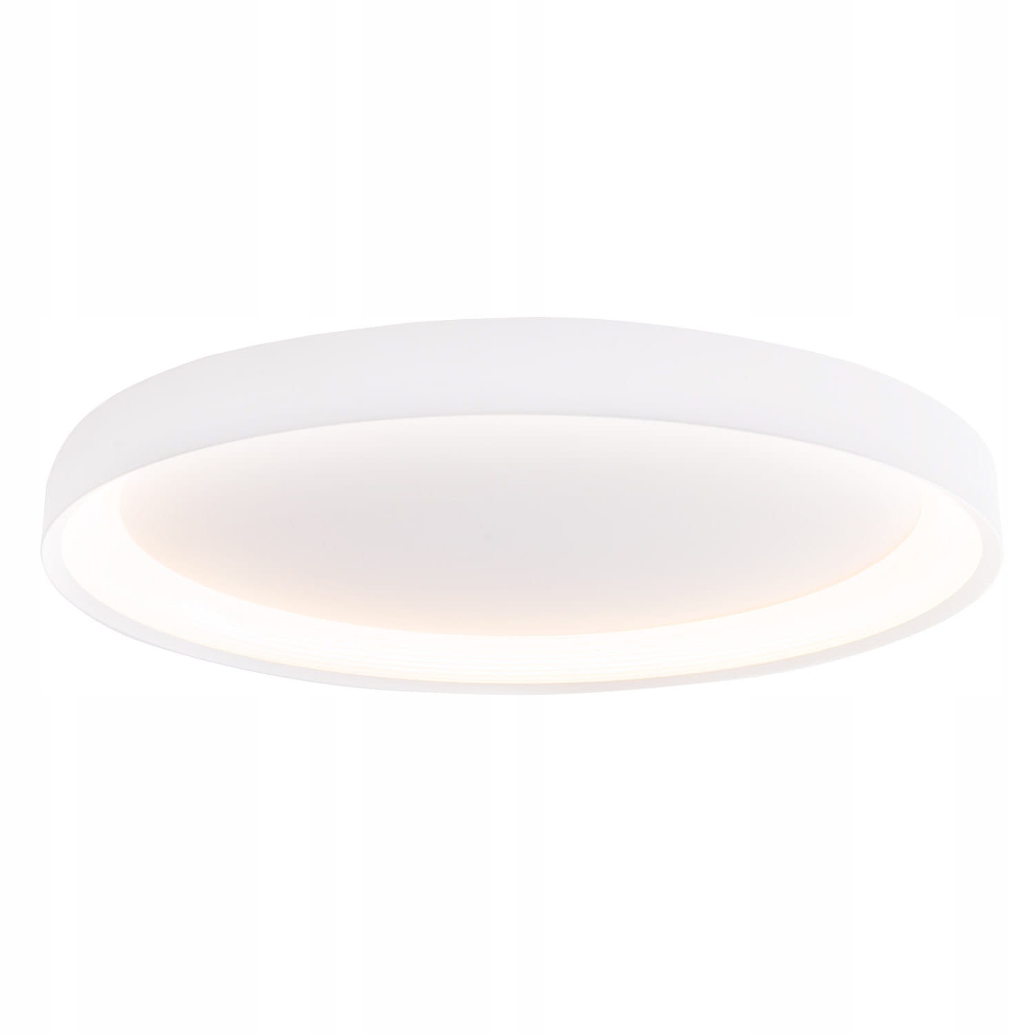 Okrągły, biały plafon 48cm 40W Led do przedpokoju, holu Maxlight