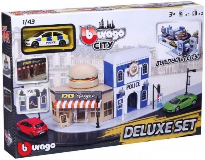 Bburago City Deluxe Set Policie 1:43 Bburago