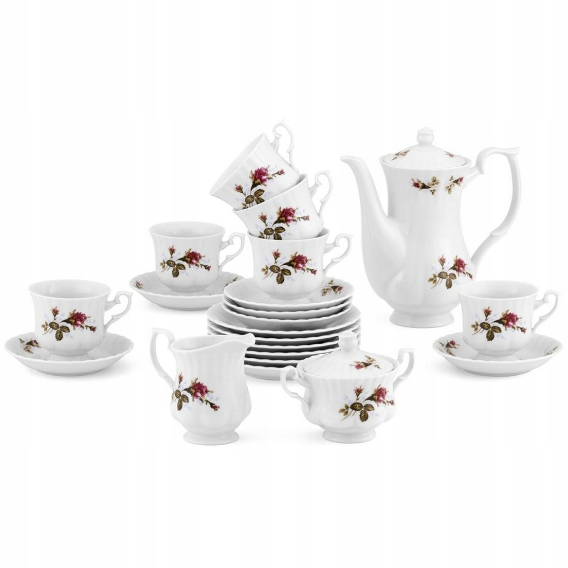 B026 SPODEK 14 cm Chodzieska Róża IWONA CHODZIEŻ Kolor biały