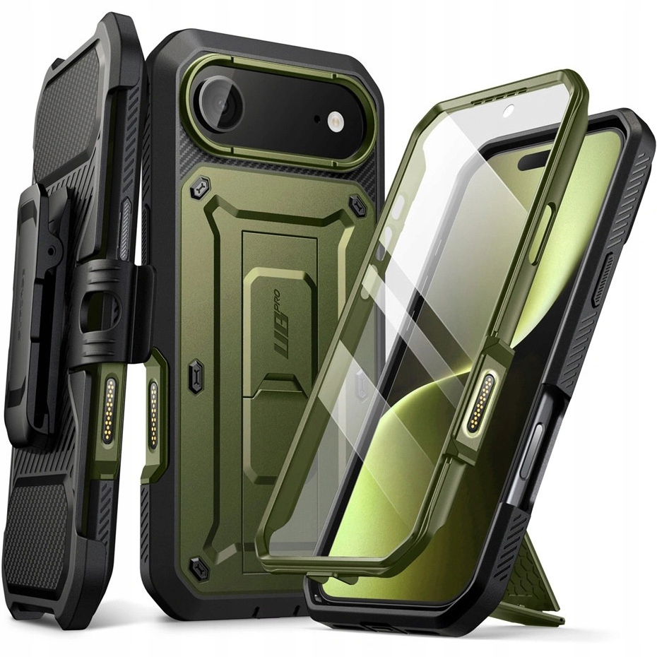 Pouzdro pancéřové Supcase pro iPhone Air, kryt na opasek se stojánkem (CC)