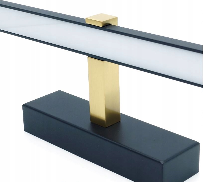 Lampa nad zrcadlo nástěnná Venus Led 40 cm, černá a zlatá