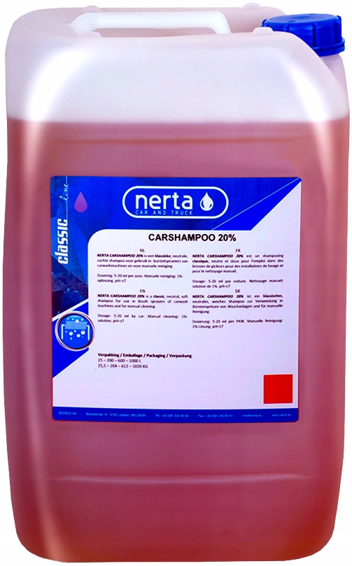 

Nerta Carshampoo 20% 25L