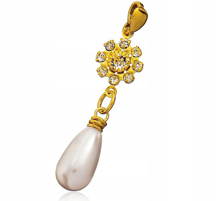 Crystal Pearl Přívěsek Perly Zlaté Stříbro Arande