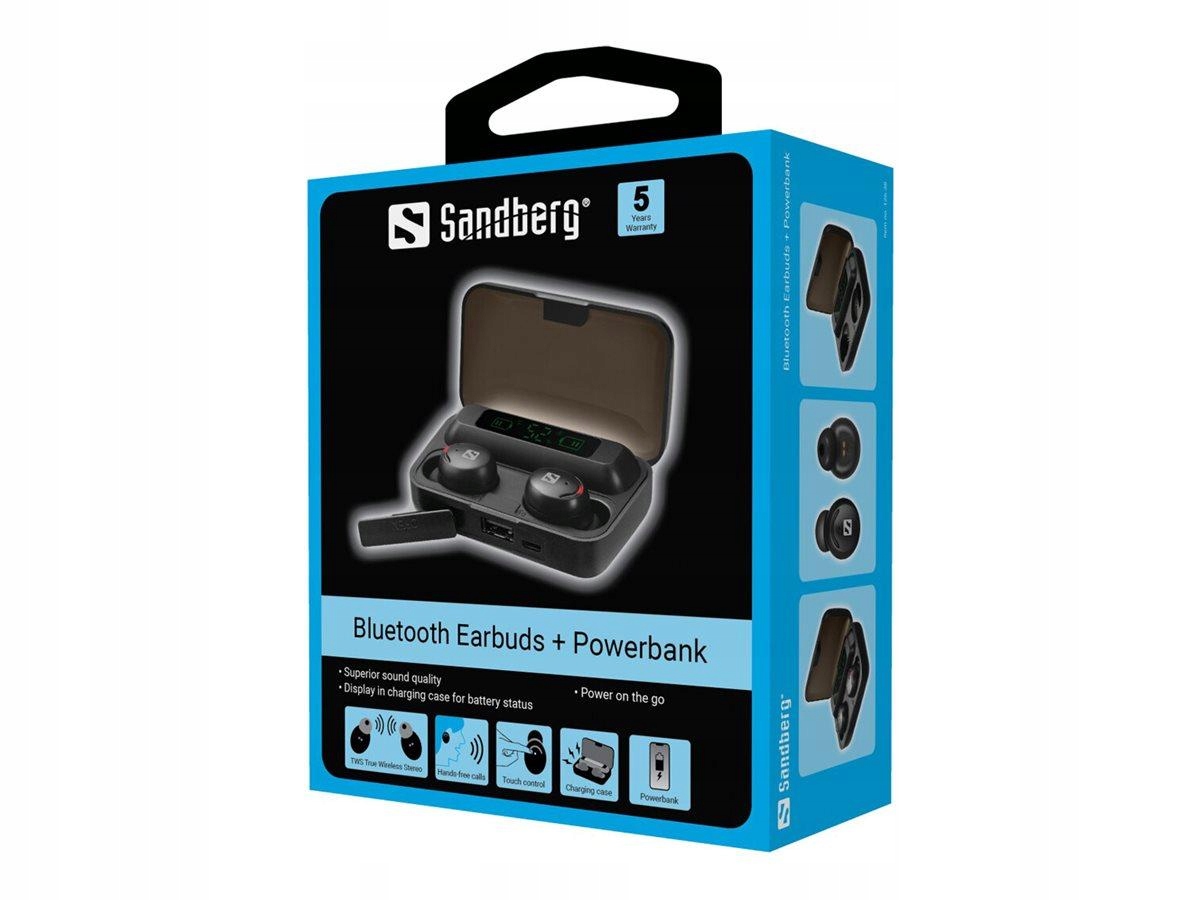 Sandberg Bluetooth Earbuds Powerbank