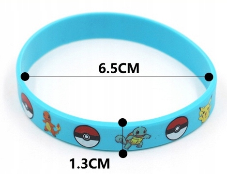 OPASKA BRANSOLETKA PIKACHU POKEMON SQUIRTLE ŻÓŁTA PIKACHU Materiał Inny
