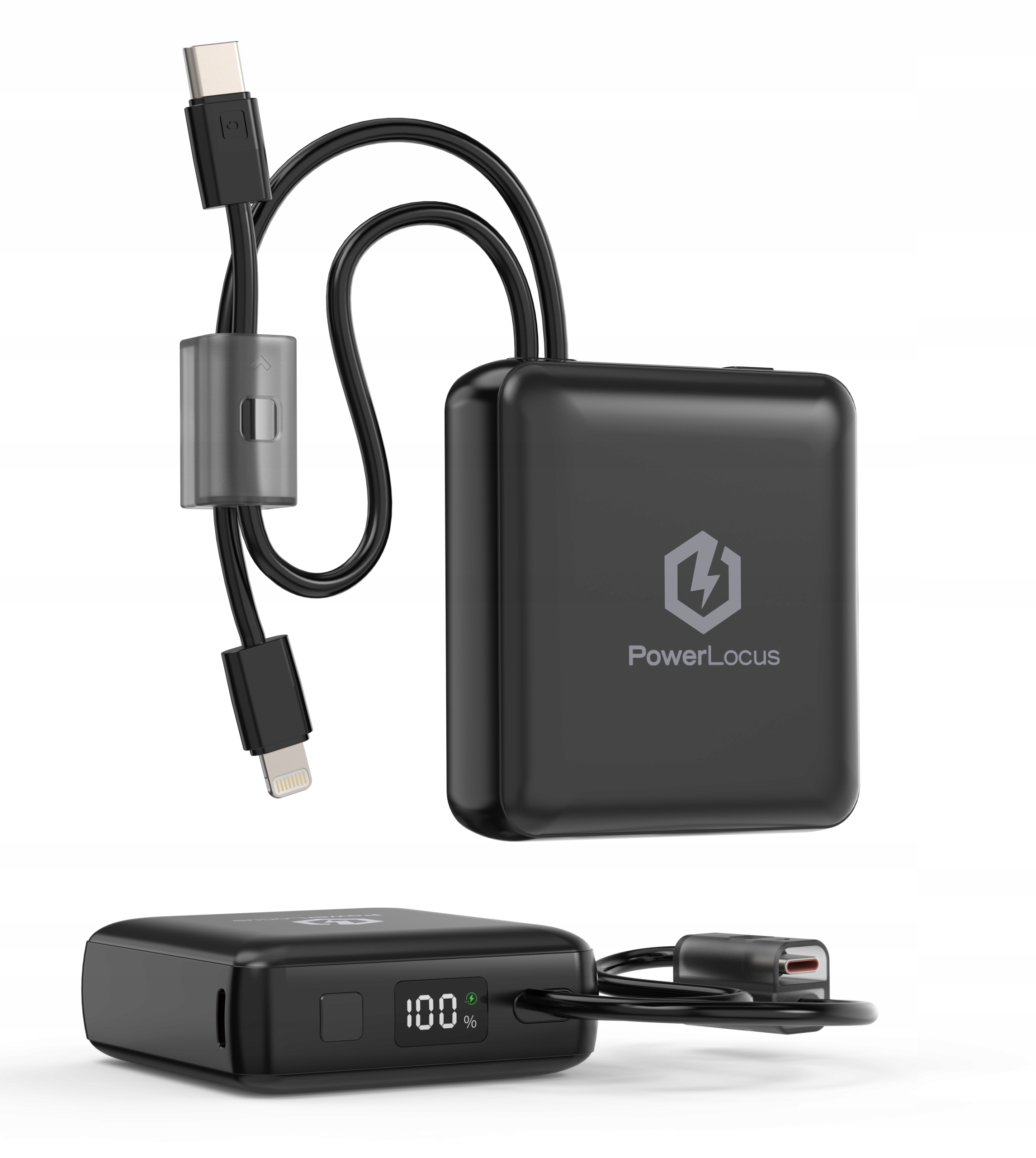 Powerbanka PowerLocus 10000 mAh Pd 20W Rychlé nabíjení Usb-c Lightning