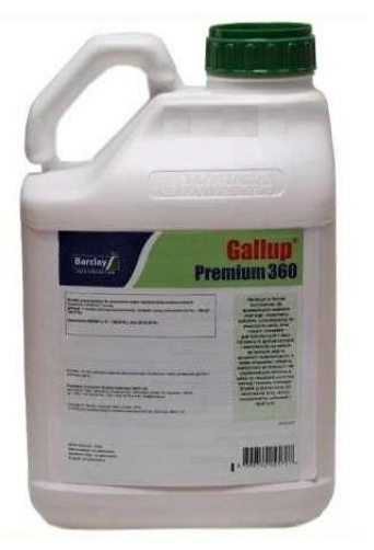 Gallup Premium 360 5L Mocny glifosat na Perz Wszystkie Chwasty ważny 2027r.