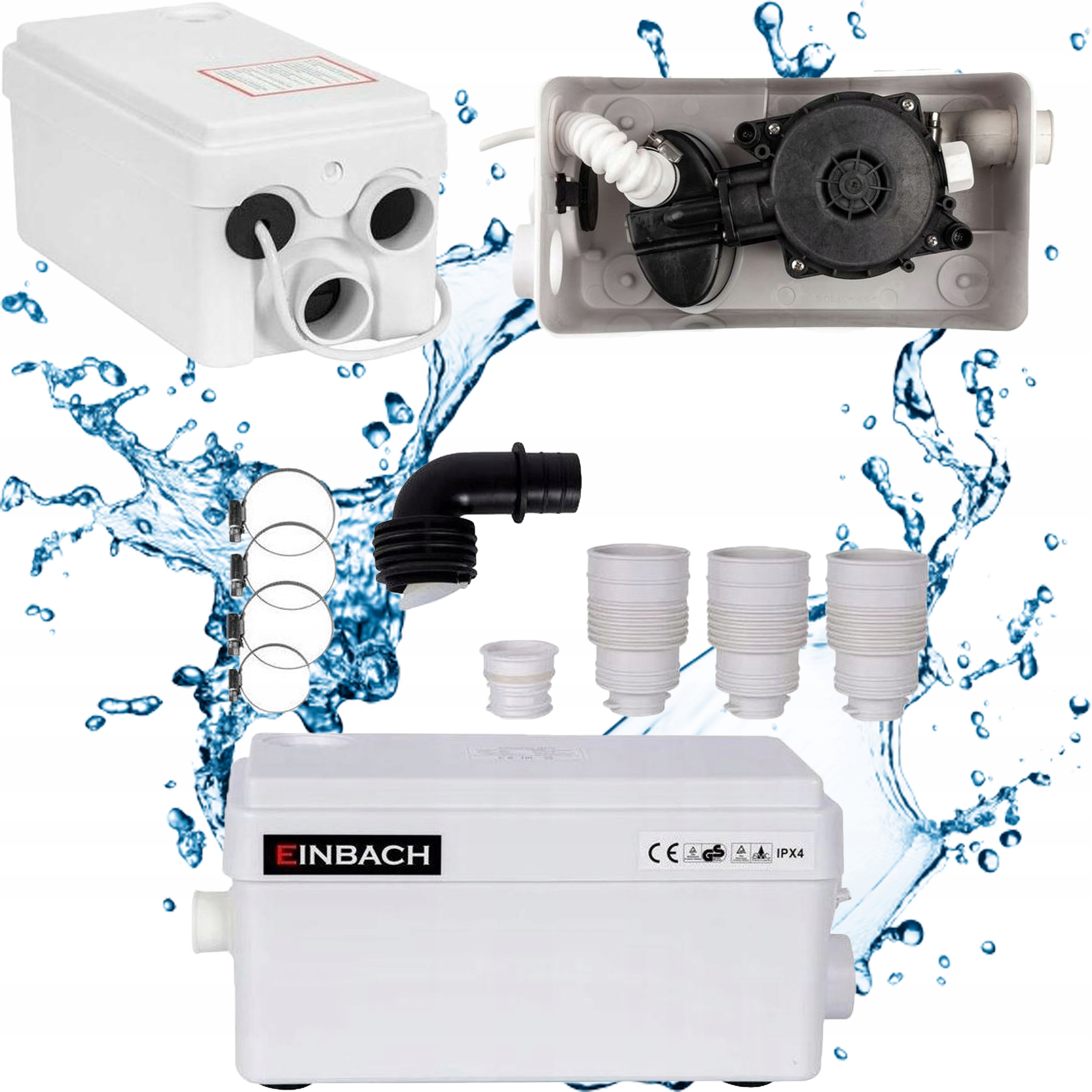 Najlepsza Pompa Łazienkowa Do Kuchni Aquasan Mini Automat Przepompownia-Zdjęcie-0