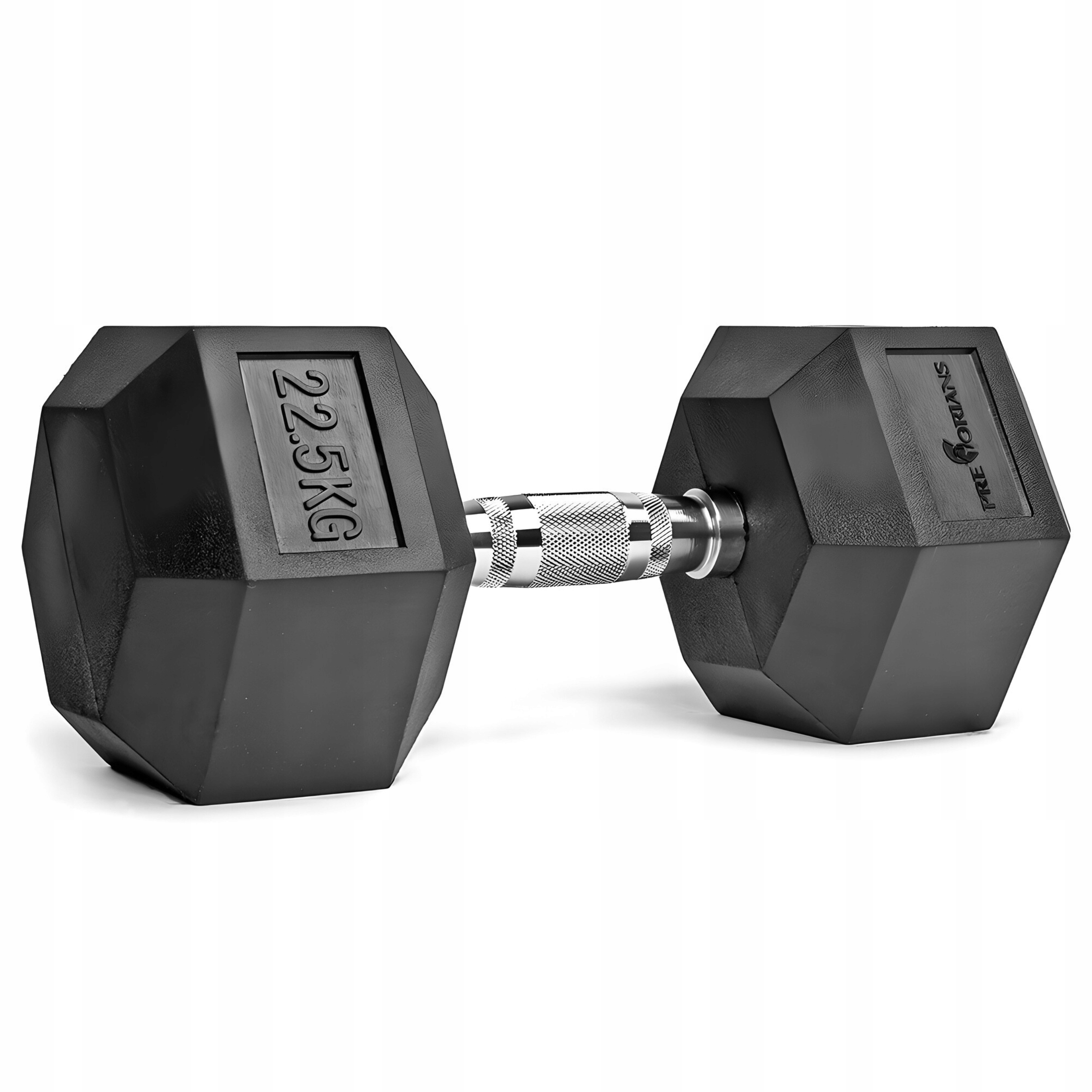 Hantla Hex 22,5KG Ciężarek Ogumowany Hantel Stały Ciężar Powlekany