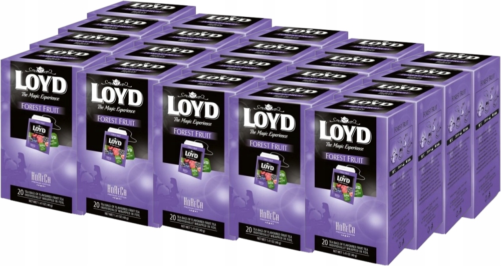 Herbata w kopertach Loyd Horeca Premium Forest Fruit owoce leśne 20szt x20