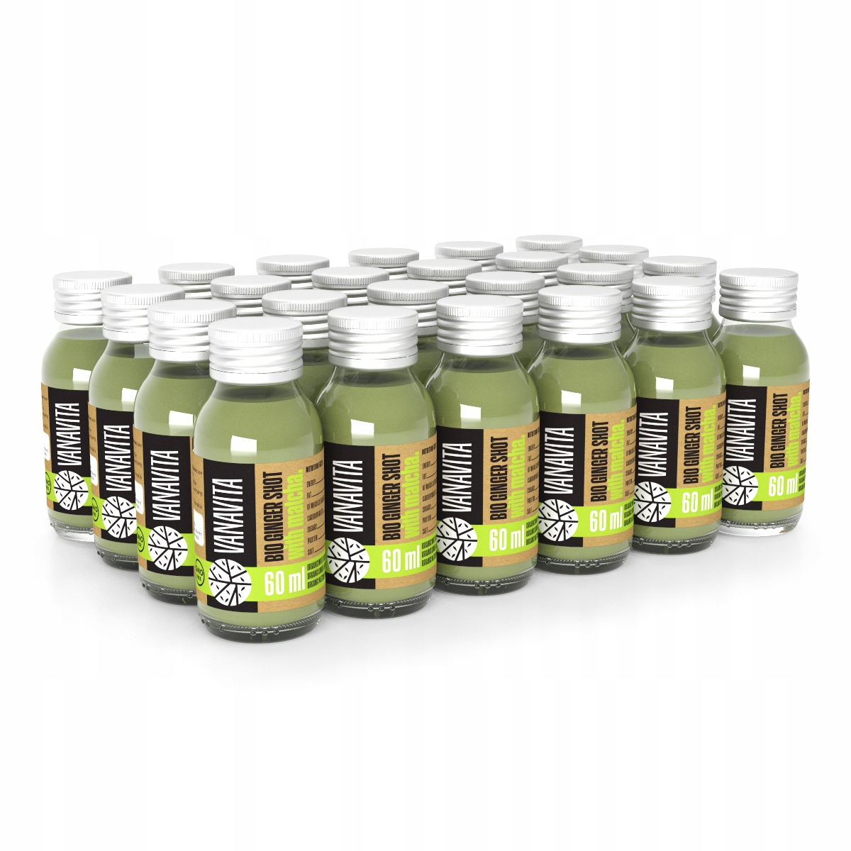 Bio Imbir Shot Z Matcha Witaminy Zdrowie Energia Witalność VanaVita 24x60ml
