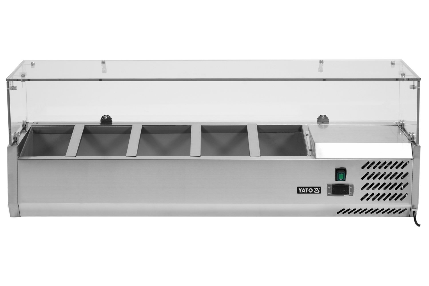 WITRYNA NADSTAWA CHŁODNICZA INOX 5 x GN 1/4 OSŁONA Kod producenta YG-05320